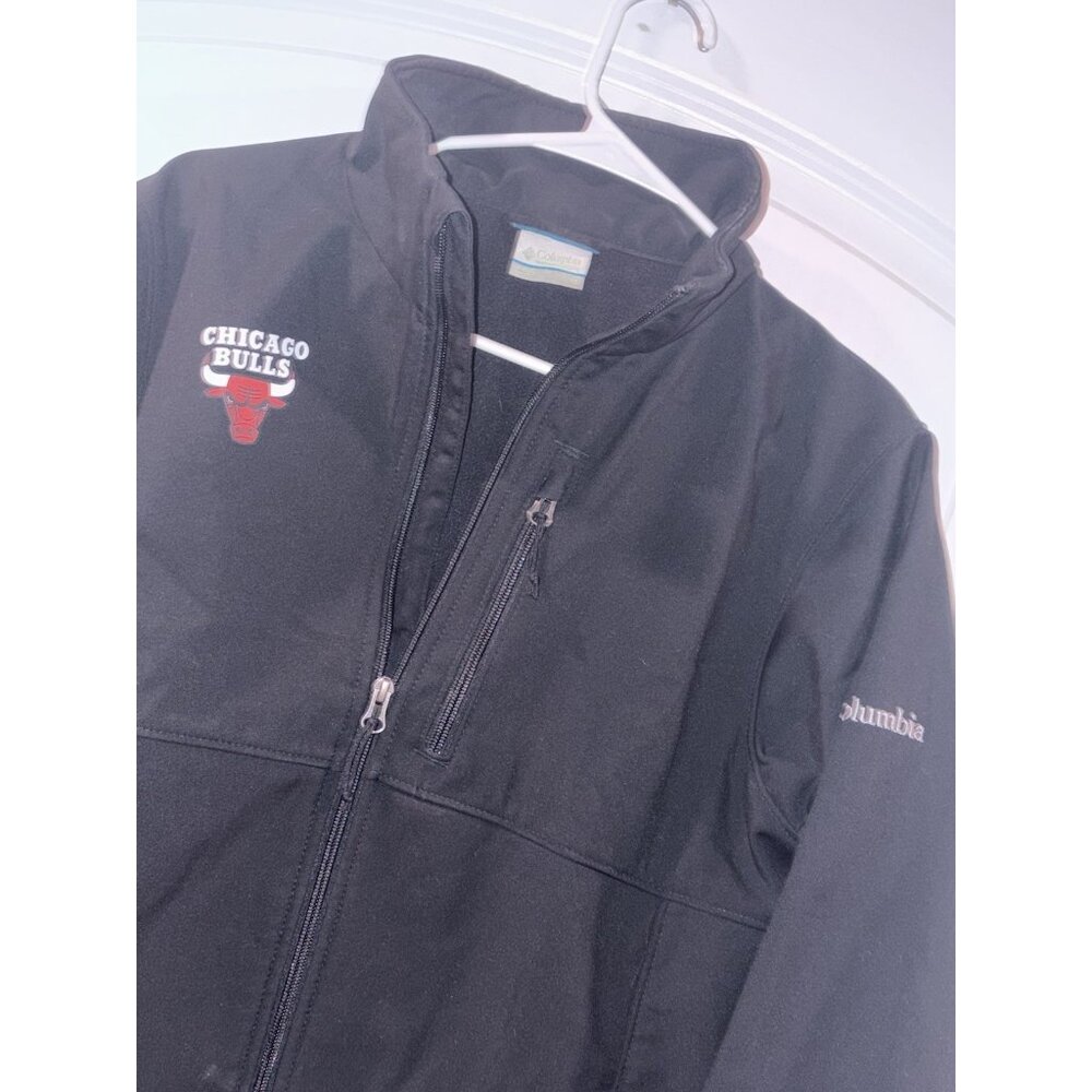 Chicago Bulls Men’s SM Columbia Softshell C1406C Ascender‎ Black Fast Shipping!